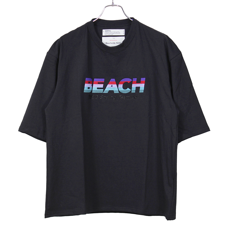 dairiku 20SS 「BEACH」刺繍Tシャツ