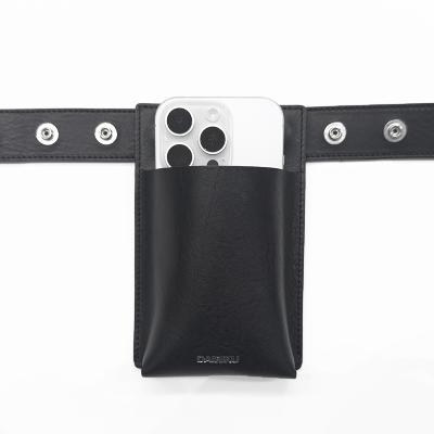 DAIRIKU [ Studs Velt with Holder Bag ] Black