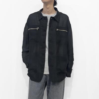 DAIRIKU [ Linen SF Work Jacket ] Black