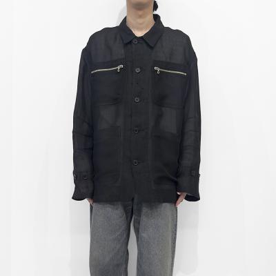 DAIRIKU [ Linen SF Work Jacket ] Black
