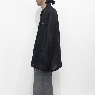 DAIRIKU [ Linen SF Work Jacket ] Black