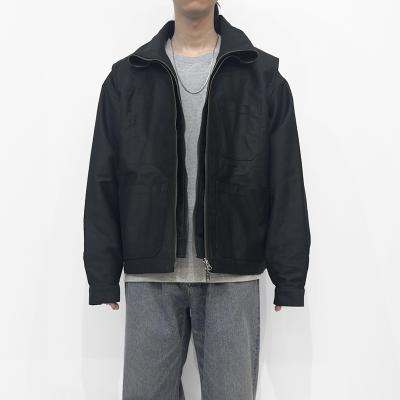 DAIRIKU [ "Vincent" Docking French Work Jacket ] Black
