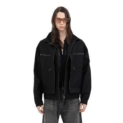 DAIRIKU [ "Vincent" Docking French Work Jacket ] Black