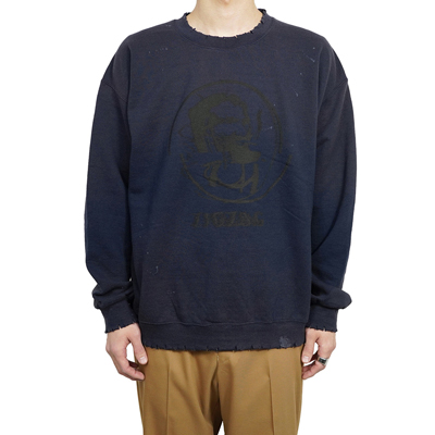 Sasquatchfabrix. [ "ERROR ZIGZAG" SWEATSHIRT ] NAVY