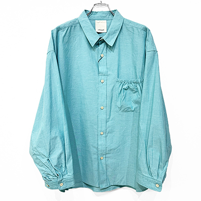 refomed [ WRIST PATCH WIDE SHIRT "CHAMBRAY" ] MINT