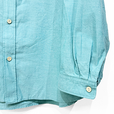 refomed [ WRIST PATCH WIDE SHIRT "CHAMBRAY" ] MINT