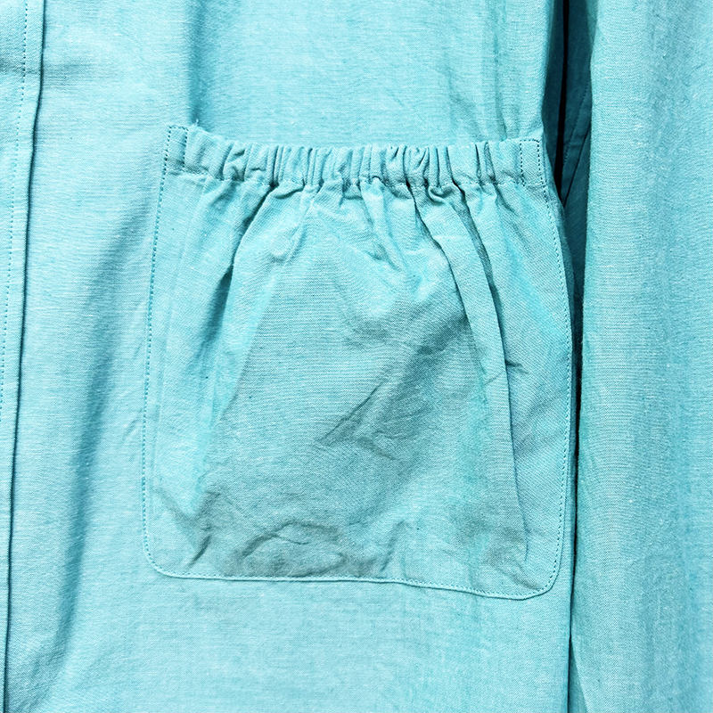 refomed [ WRIST PATCH WIDE SHIRT "CHAMBRAY" ] MINT