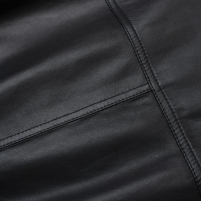 refomed [ CCU LEATHER WORK JACKET ] BLACK
