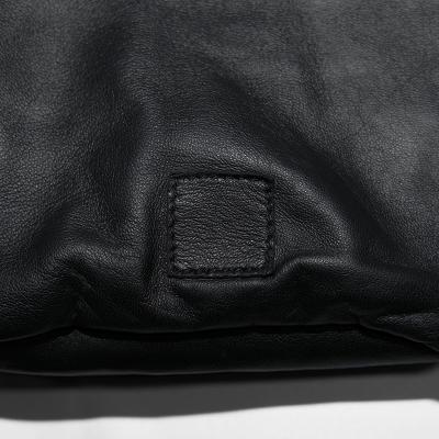 refomed [ “KINCHAKU” CCU LEATHER BAG ] BLACK