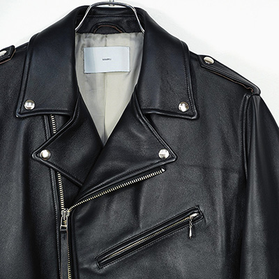 SUGARHILL [ SHEEP SKIN RIDER'S JACKET ] BLACK