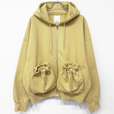 refomed [ "KINCHAKU" ZIPUP HOODIE ] YELLOW