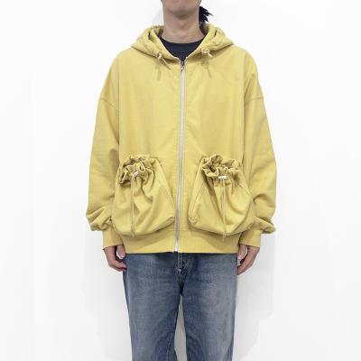 refomed [ "KINCHAKU" ZIPUP HOODIE ] YELLOW
