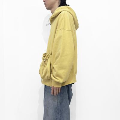 refomed [ "KINCHAKU" ZIPUP HOODIE ] YELLOW