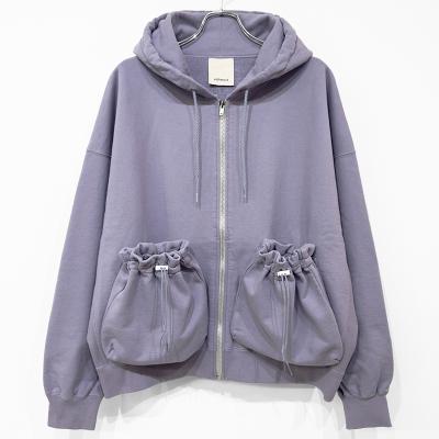 refomed [ "KINCHAKU" ZIPUP HOODIE ] LAVENDER
