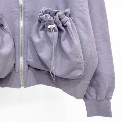 refomed [ "KINCHAKU" ZIPUP HOODIE ] LAVENDER