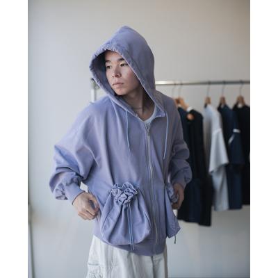 refomed [ "KINCHAKU" ZIPUP HOODIE ] LAVENDER