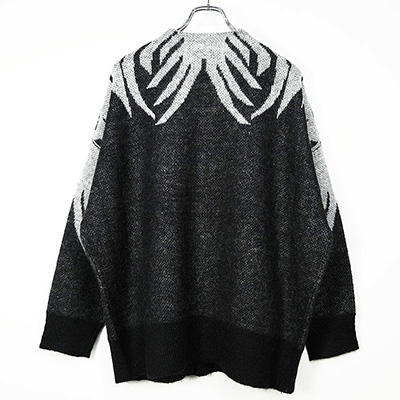 DAIRIKU [ "Leopard" Mohair Cardigan Knit ] Black