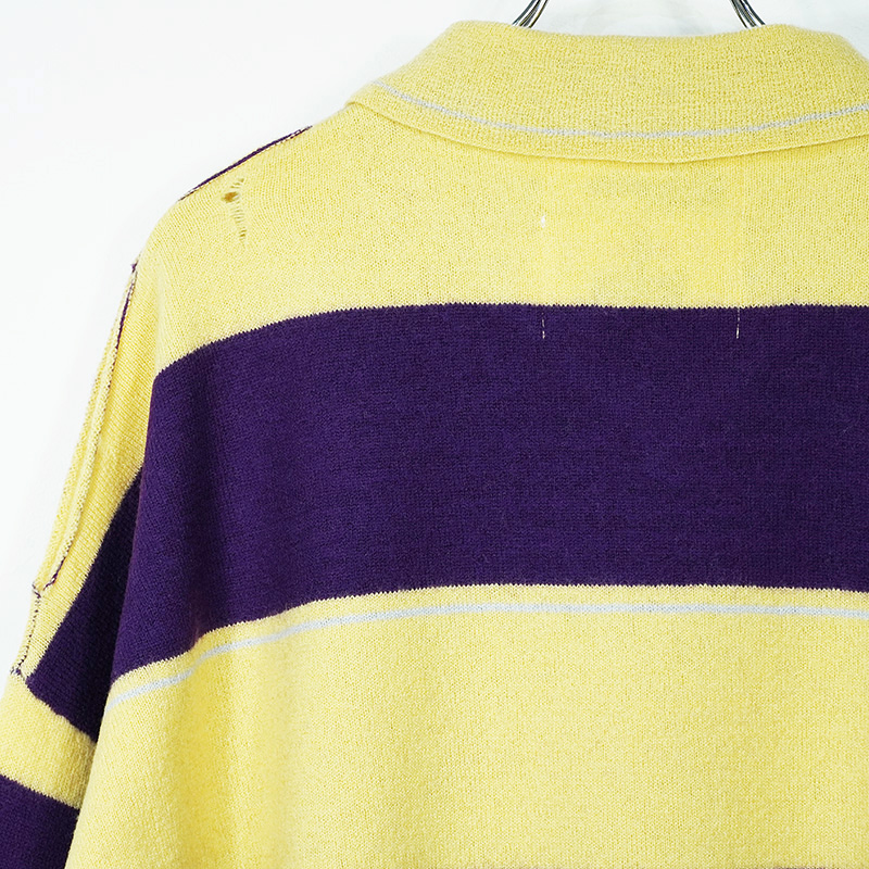 DAIRIKU [ Lager Border Knit ] Yellow&Purple | ロイド・エフ