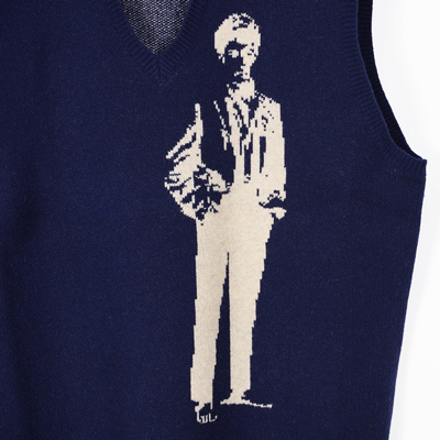 DAIRIKU [ "Benjamin" Knit Vest ] Navy