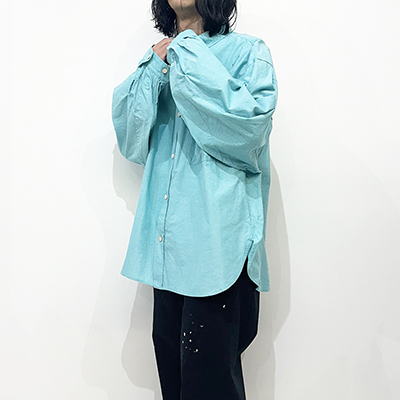 refomed [ WRIST PATCH WIDE SHIRT "CHAMBRAY" ] MINT