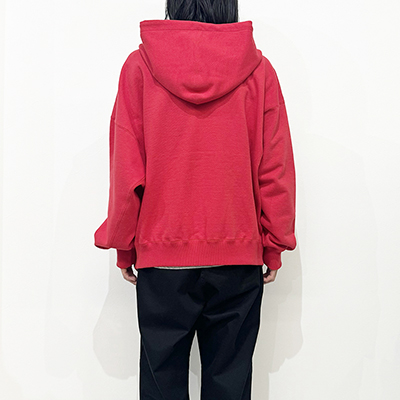 refomed [ "KINCHAKU" ZIPUP HOODIE ] RED