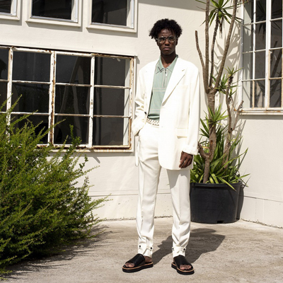 DAIRIKU [ Deck Detail Wool Slacks ] White | ロイド・エフダブリュー