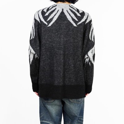 DAIRIKU [ "Leopard" Mohair Cardigan Knit ] Black