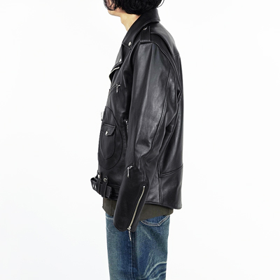 SUGARHILL [ SHEEP SKIN RIDER'S JACKET ] BLACK