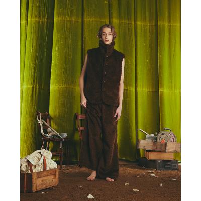 refomed [ CASTRO BOA VEST ] BROWN