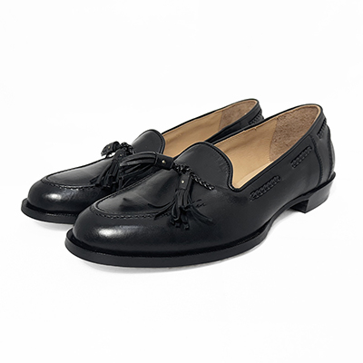 SUGARHILL [ LEATHER RACE LOAFER SHOES ] BLACK