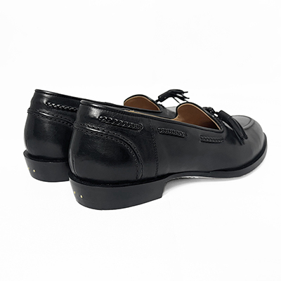 SUGARHILL [ LEATHER RACE LOAFER SHOES ] BLACK