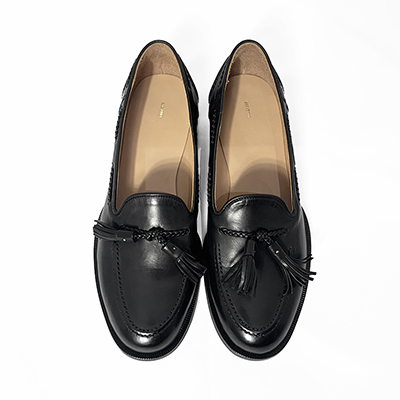 SUGARHILL [ LEATHER RACE LOAFER SHOES ] BLACK