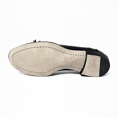 SUGARHILL [ LEATHER RACE LOAFER SHOES ] BLACK