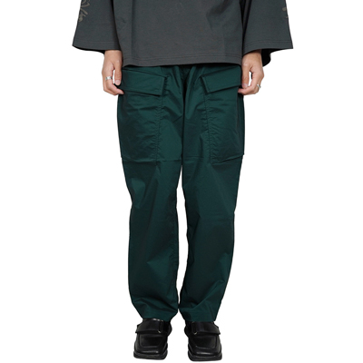 Sasquatchfabrix. [ NYLON MILITARY PANTS ] DARK GREEN